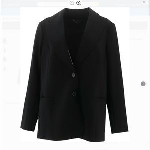 NWT - DG2 Ponte Knit Boyfriend Blazer, Black, M